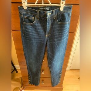Veronica Beard Debbie snap skinny Jeans ankle